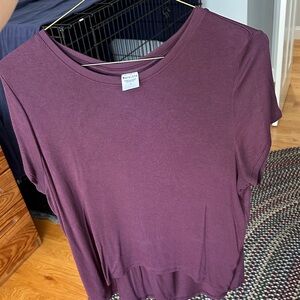Athleta Women's Purple Short Sleeve Tee
